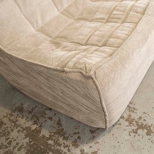 Sofá de Dos Cuerpos Beige en Tela Lavable - Nuevo - imagen 2