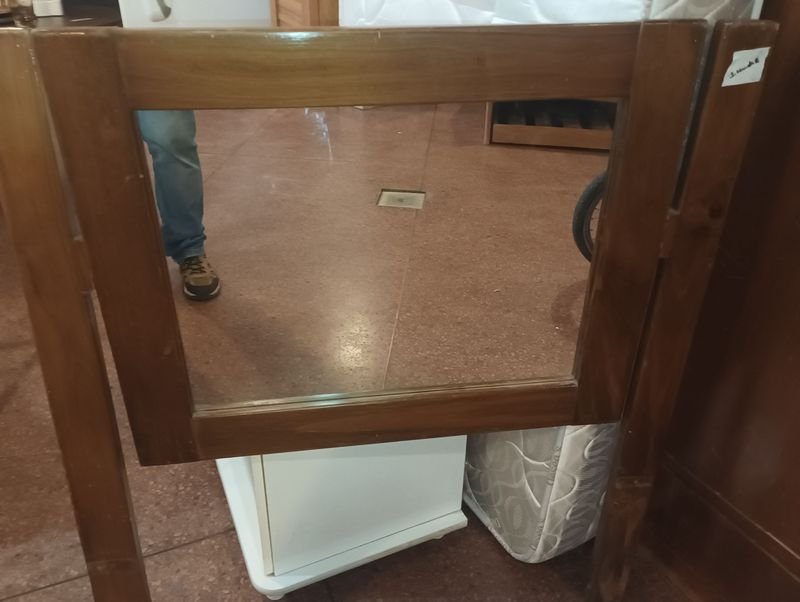Espejo con marco de madera para decorar - imagen 4