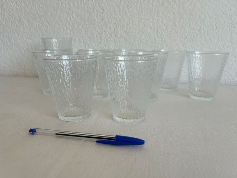 Juego de vasos de cristal claro - imagen 3