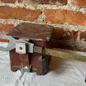 Balanza Antigua de Cocina Metálica con Pesas - imagen 7