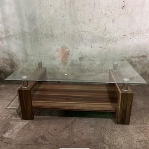 Mesa Ratona Moderna con Vidrio y Madera - imagen 4