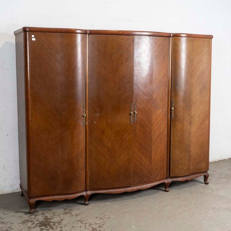 Ropero Francés de Cuatro Puertas con Cajones Interiores