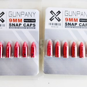 7 Blisters de Cápsulas de Entrenamiento 9mm Snap Caps GunPany - imagen 2