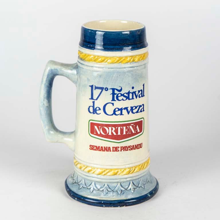 Jarra de cerveza cerámica del festival de Paysandú de 1982 - imagen 2