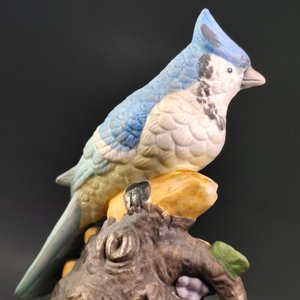 Figura Musical de Ave en Porcelana Biscuit con Movimiento - imagen 7