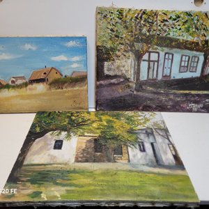 Lote anterior: 3 Cuadros al Óleo: Ranchos y Casas de Campo, Firmados