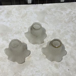 Set de 3 Pantallas para Lámparas de Techo o Apliques, Vidrio Esmaltado - imagen 2