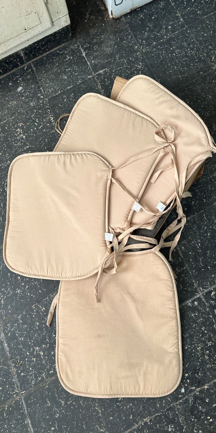 Juego de Almohadones para Sillas Color Beige
