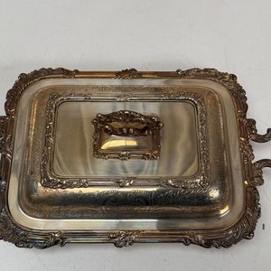 Par de Bandejas de Plata con Tapa y Asa - imagen 6