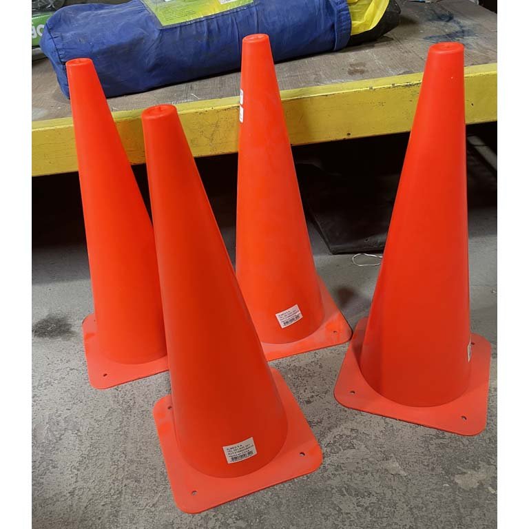 Set de 4 Conos Naranjas de 48 cm