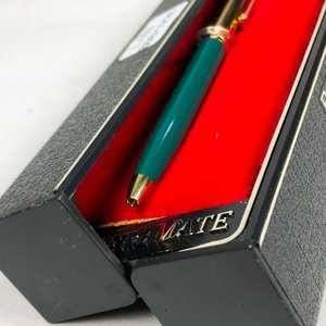 Lapicera Papermate Verde y Dorada en Estuche Original - imagen 3