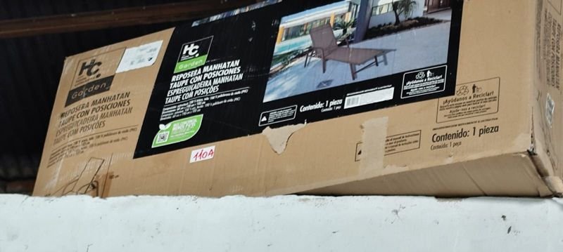 Reposera de Jardín Manhattan Beige en Caja