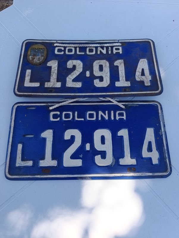 Lote siguiente: Matrículas Antiguas de Colonia