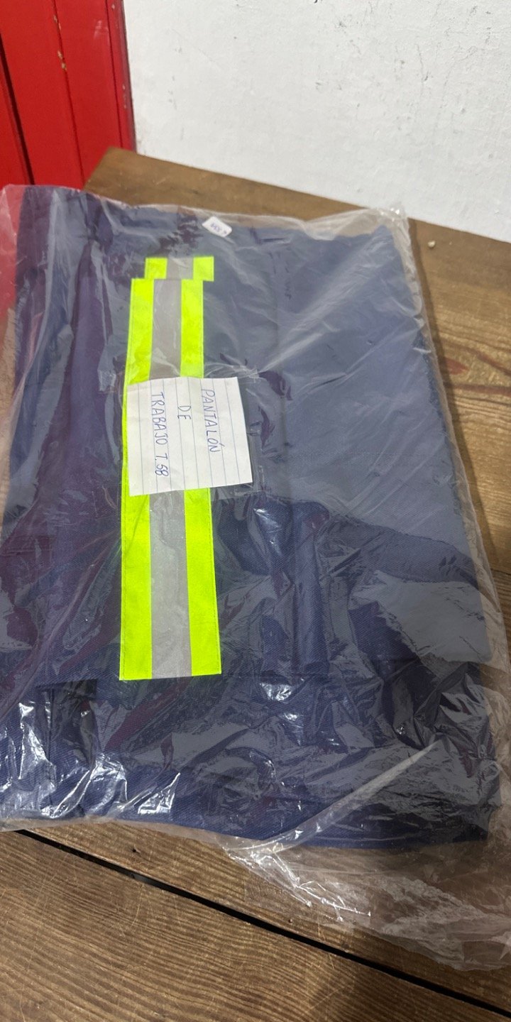 Pantalón de Trabajo Talle 58 Azul Marino con Tiras Reflectivas