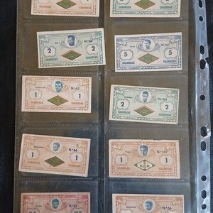 Lote de 10 Billetes "Charrúas Deportivos" de Rampla Juniors y Racing (1961) - imagen 1