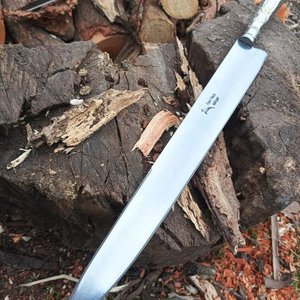 Cuchillo Franz Wenk Solingen Cabo Alpaca con Apliques Bronce - imagen 1
