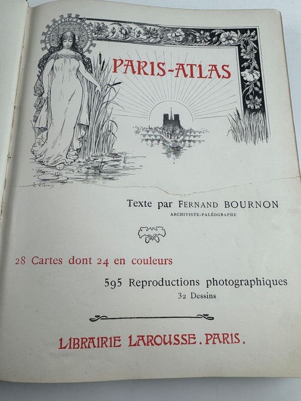 Atlas de París, texto de Fernand Bournon - imagen 3
