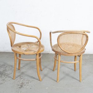 Par de Sillones Estilo Vienes con Esterillado Desgastado - imagen 3