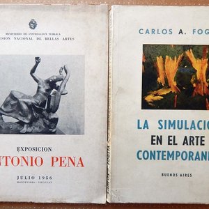 Lote siguiente: Catálogo Exposición Antonio Pena 1956 y Libro La Simulación en el Arte Contemporáneo Carlos Foglia