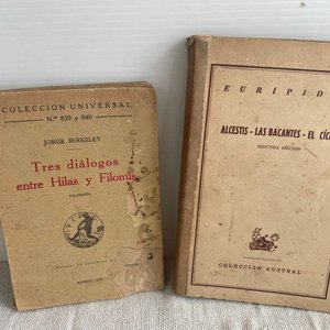 Lote de Libros: Eurípides, Descartes y Berkeley - imagen 2