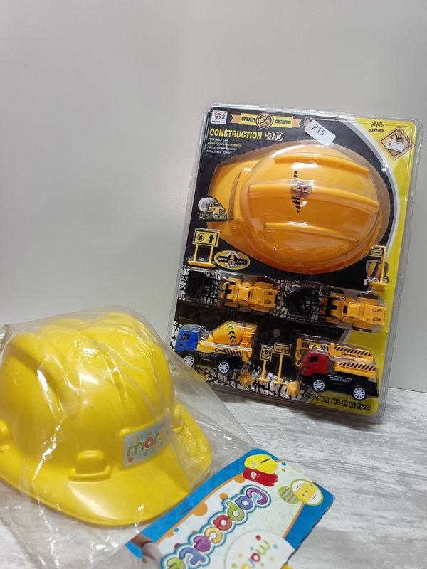 Lote siguiente: Conjunto de construcción y casco de seguridad