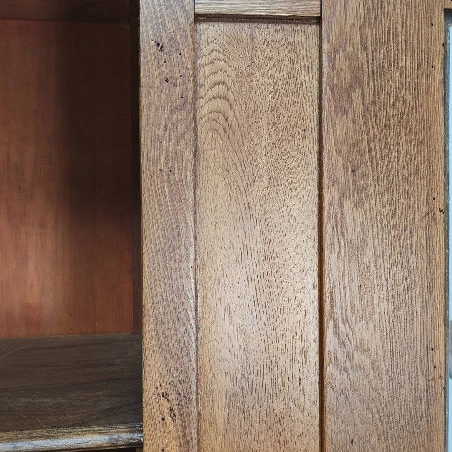 Biblioteca de roble con 2 puertas y un cajón inferior - imagen 7