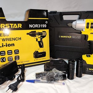 Llave de Impacto Inalámbrica Norstar 20V Li-Ion con 2 Baterías y Dados - imagen 3