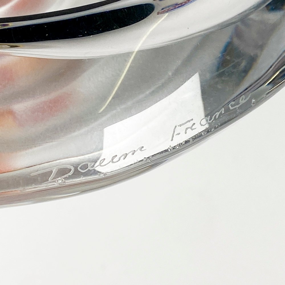 Cenicero de cristal hialino firmado Daum France - imagen 6