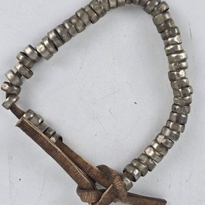 Pulsera de Pasadores Sellados y Cuero - imagen 2
