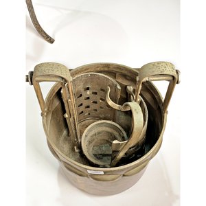 Champañera de Pie Antigua en Metal con Accesorios - imagen 3