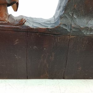 Escultura de Madera Tallada: Herreros Trabajando en la Fragua - imagen 5