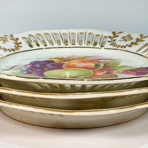 Conjunto de 5 Platos para Postre con Decoración de Frutas y Guarda Calada - imagen 4