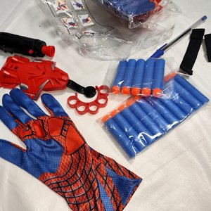 Lote de 2 Guantes Lanza Dardos de Spider-Man Nuevos en Blíster - imagen 3