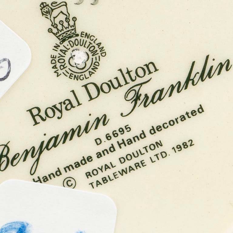Jarrita de loza inglesa Royal Doulton Benjamin Franklin - imagen 2