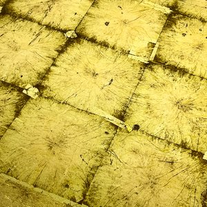 Mesa de Centro Francesa en Caoba con Tablero Dorado - imagen 3