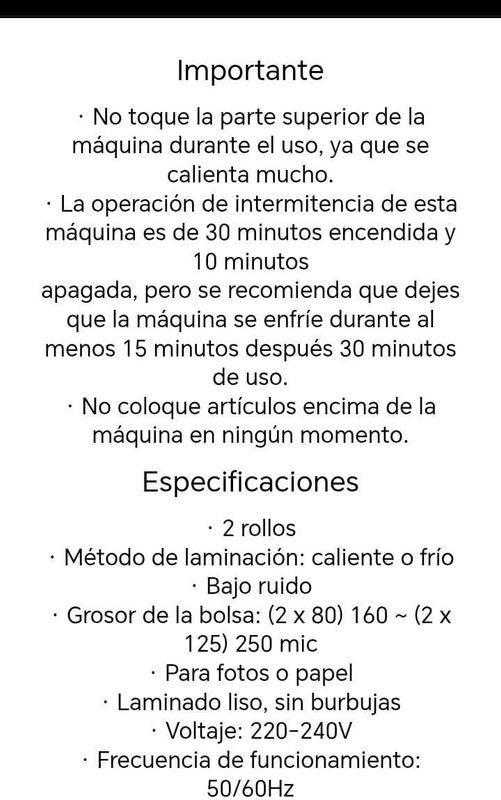 Máquina para plastificar y laminar hasta tamaño A4 - imagen 5