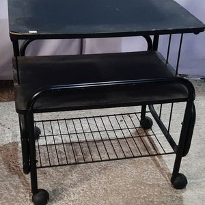 Lote siguiente: Mesa Bar Auxiliar con Ruedas