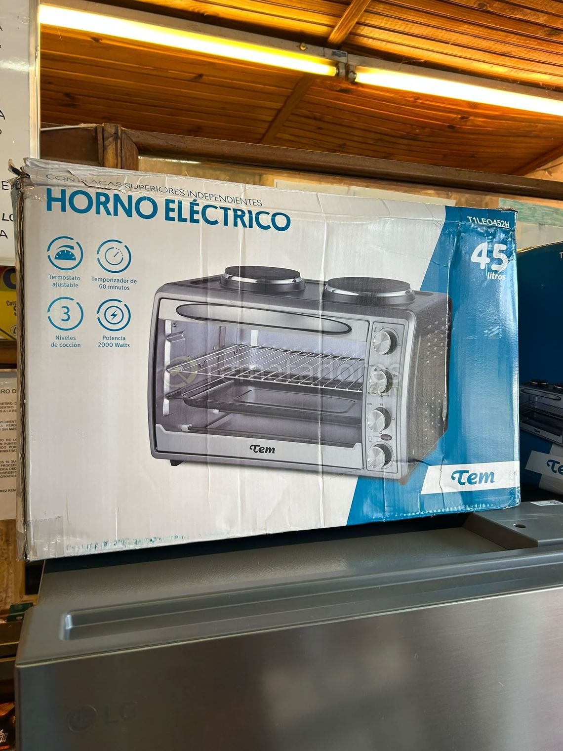 Horno Eléctrico Tem con Placa Superior