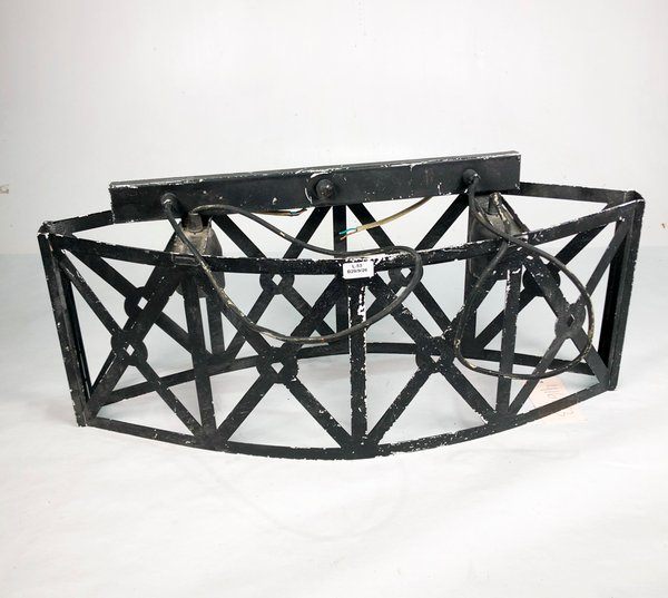 Colgante de Techo Negro con Dos Luces Estilo Industrial