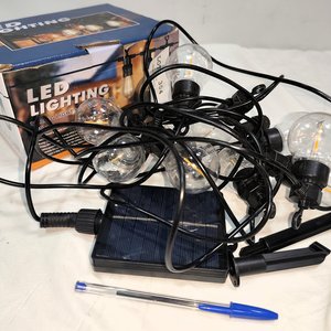 Guirnalda de Luces LED Vintage Solares, Luz Cálida, 10 Lámparas - imagen 3