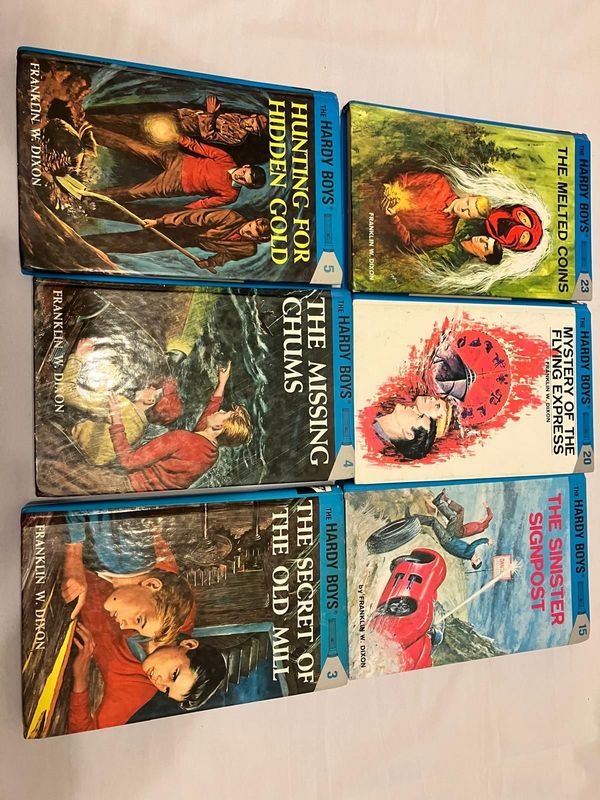 Lote de 6 Libros Juveniles de Misterio: The Hardy Boys