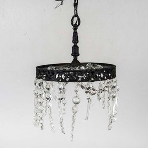 Lote anterior: Colgante Metálico de Tres Luces con Caireles - Diámetro 31 cm