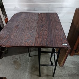 Mesa Antigua Plegable con Alas Rebatibles - imagen 5