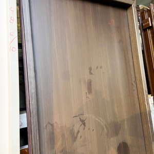 Una puerta interior mdf color marron con detalle 203 x 75 cm - imagen 3