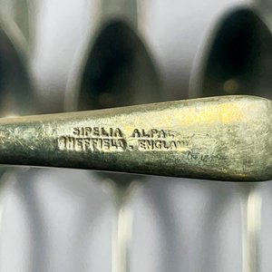 Lote de 34 cubiertos de alpaca: cucharas soperas, tenedores y cucharas para helado - imagen 5