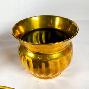 Conjunto de 3 Piezas de Cobre: Macetero, Centro y Bandeja con Asas - imagen 2