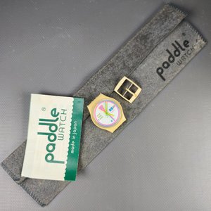 Reloj Vintage Paddle Watch Suizo con Estuche y Hebilla, Año 1992 - imagen 2