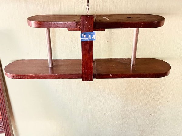 REPIZA DE MADERA 2 ESTANTE - imagen 1