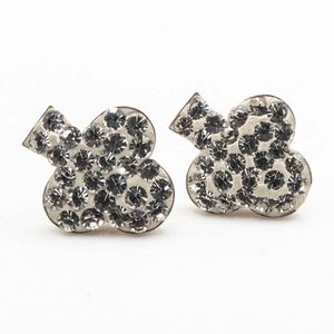 Lote siguiente: Par de Tornillos "Trébol" con Piedras y Plata