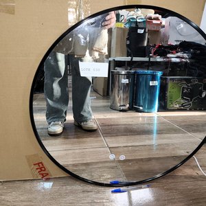 Espejo Redondo con Luz LED y Desempañador, Marco Metálico, 60cm - imagen 3